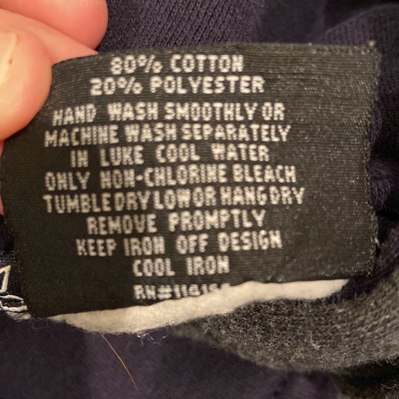 Gray/Navy UConn Hoodie Size Small - Picture 5 of 5